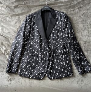 Dolce & Gabbana Black and White Patterned Blazer